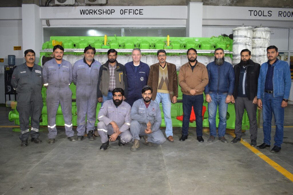 Overhauled 624H Gen-set (4MW) in Lahore workshop - Fazal Group 7 innio 103Jan2023